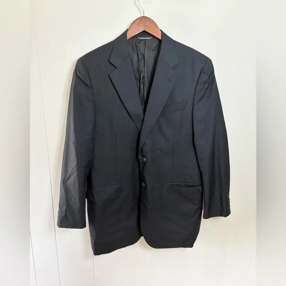 TRUSSINI Linea Nuova Suit jacket SZ 42R black Fully Lined men’s black